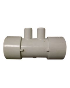 1.5 x 3/4 inch 2 Barb SxS Manifold 