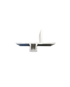 1.5" Skirt Clip White ABS