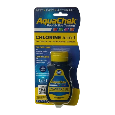 AquaChek Chlorine 4-in-1 Test Strips