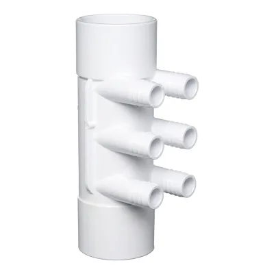 2 x 3/4 inch 6 Barb SxS Manifold 