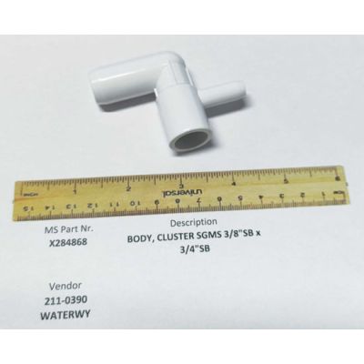 Cluster Jet Body 3/8" SB x 3/8" SB no Venturi