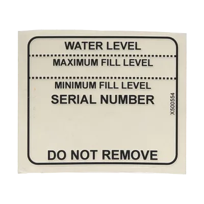 Replacement Water Level Sticker