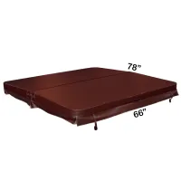 78" x 66" Hot Tub Cover (Long-edge Fold)